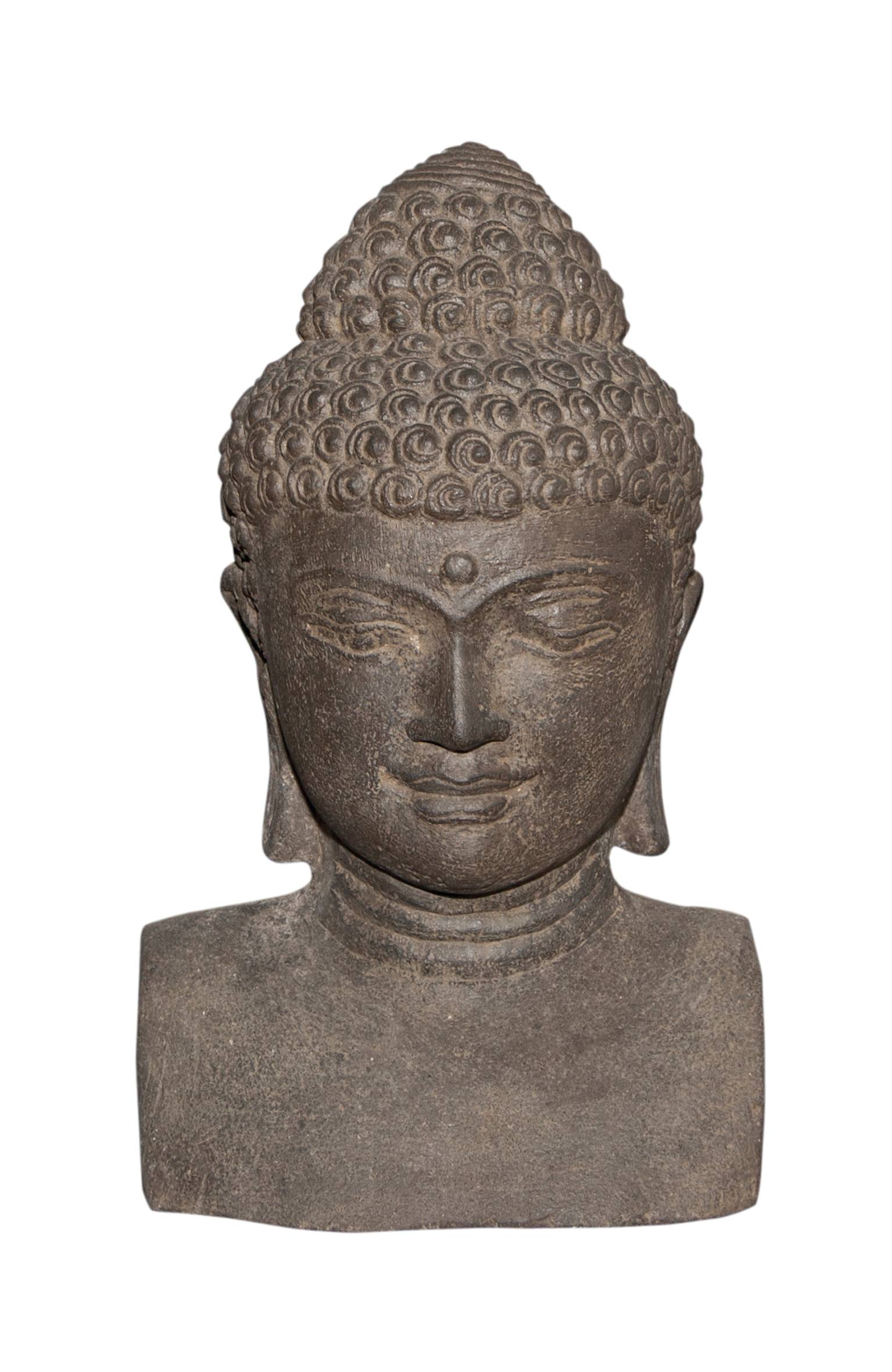 Décoriale - Estatua busto buda L.18 x l.14 x H.31 cm - Imagen 1