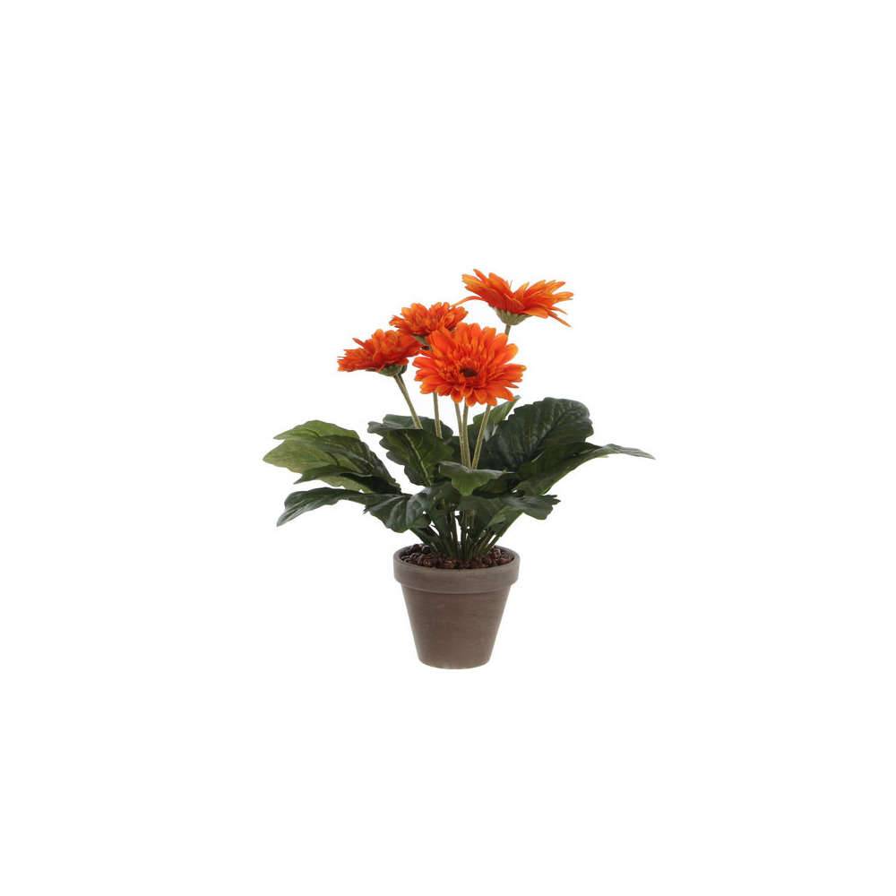 Mica Decorations - Gerbera artificiel polyester orange MICA - Imagen 2