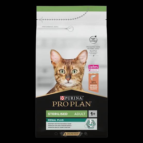 Purina Pro Plan - Croquettes chat Adulte Stérilisé RENAL PLUS Saumon 1,5kg - PRO PLAN - Image 5
