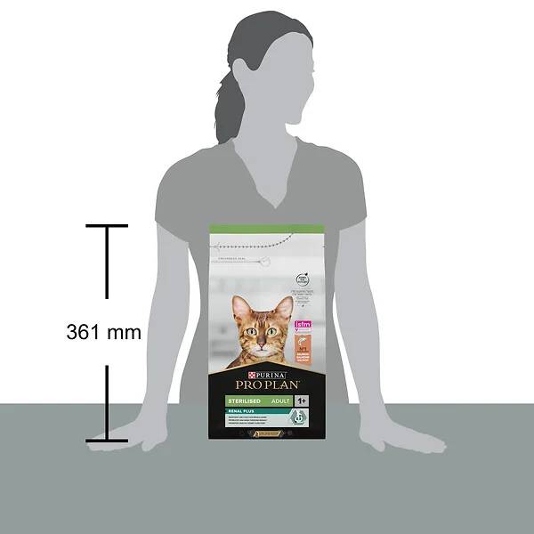 Purina Pro Plan - Croquettes chat Adulte Stérilisé RENAL PLUS Saumon 1,5kg - PRO PLAN - Imagen 2