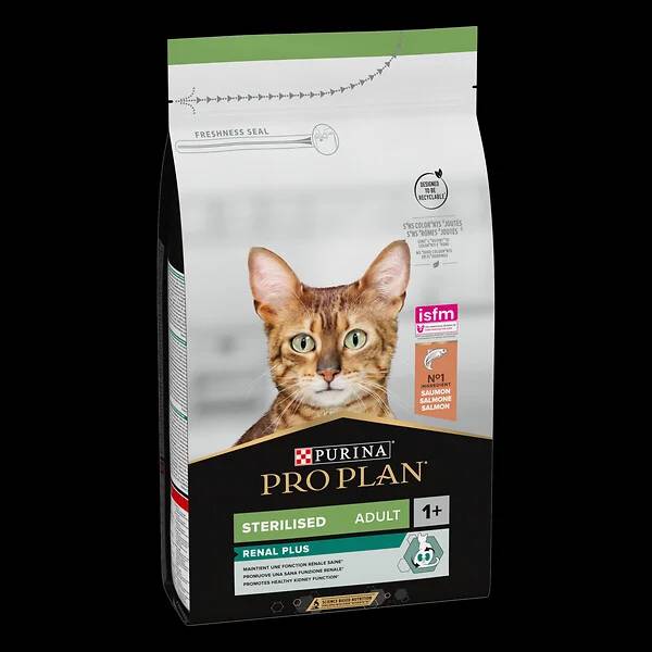 Purina Pro Plan - Croquettes chat Adulte Stérilisé RENAL PLUS Saumon 1,5kg - PRO PLAN - Imagen 4
