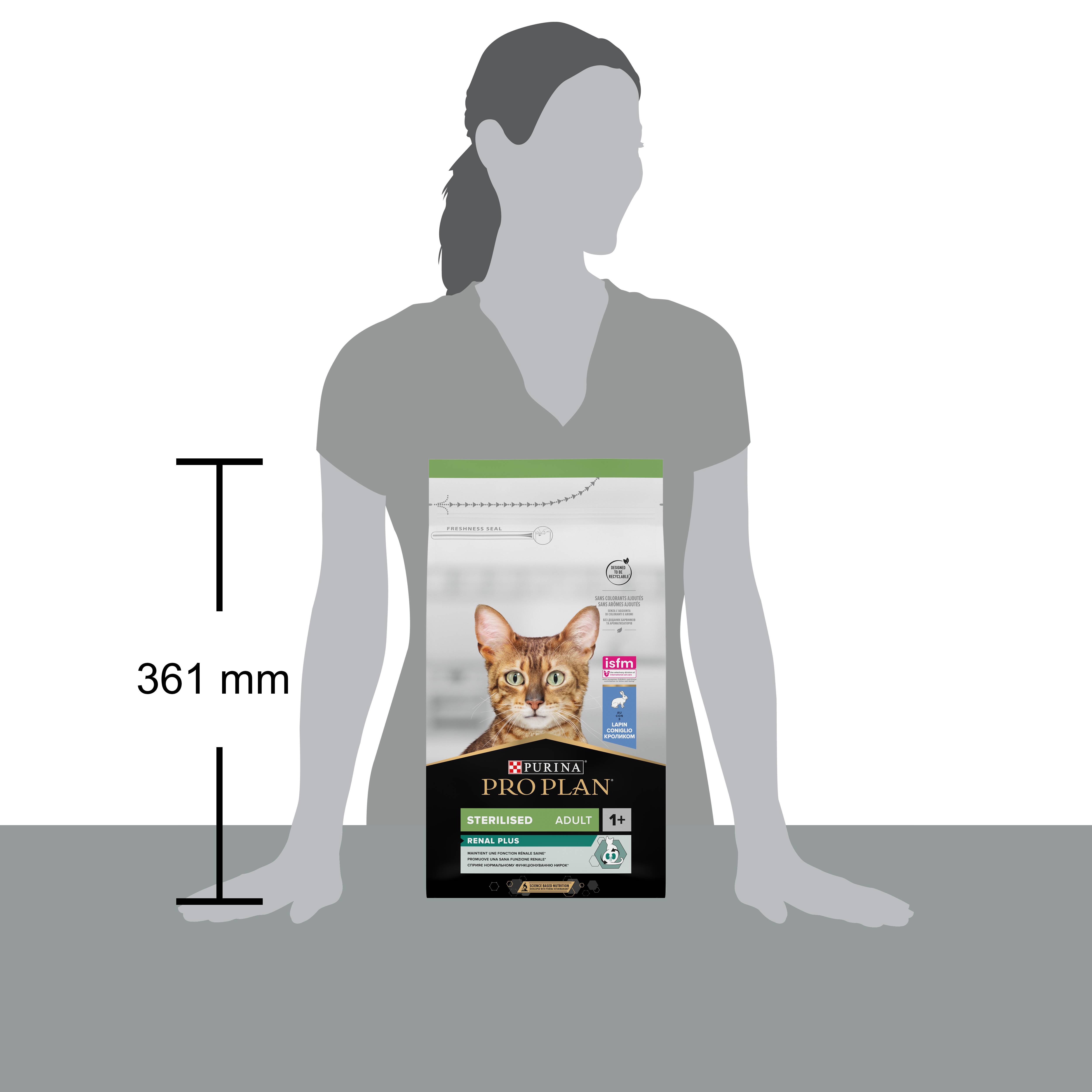 Purina Pro Plan - Croquettes chat Adulte Stérilisé Lapin 1,5 kg - PRO PLAN - Image 2