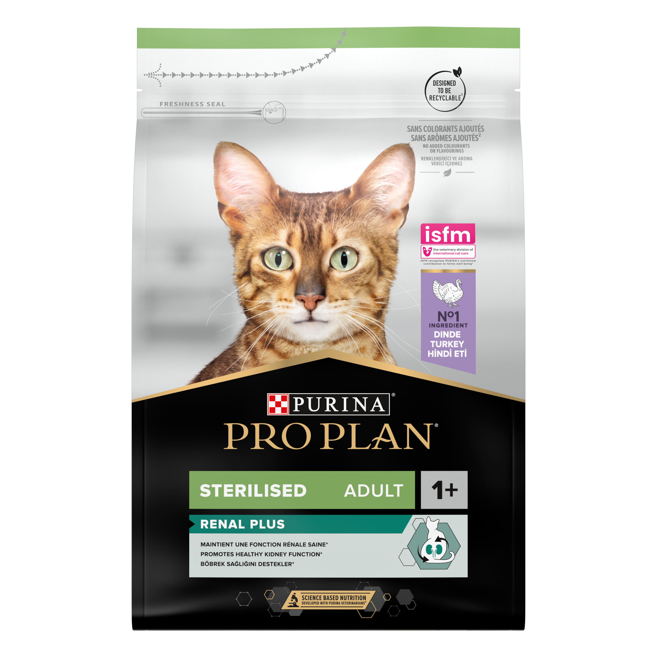 Purina Pro Plan - Croquetas gato Adulto Esterilizado Renal Plus Pavo 3 kg - PRO PLAN - Imagen 1