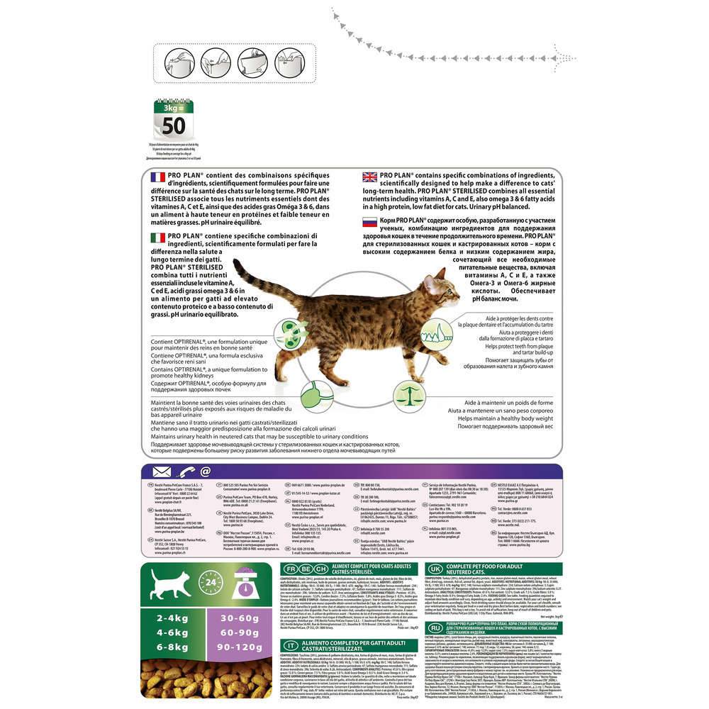 Purina Pro Plan - Croquetas gato Adulto Esterilizado Renal Plus Pavo 3 kg - PRO PLAN - Imagen 11
