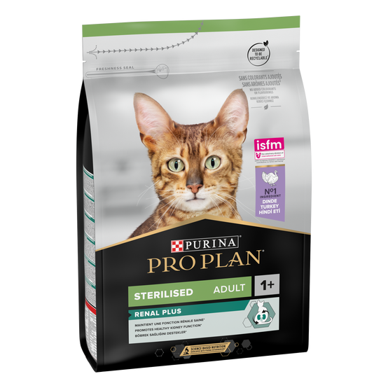 Purina Pro Plan - Croquettes chat Adulte Stérilisé Renal Plus Dinde 3 kg - PRO PLAN - Image 8