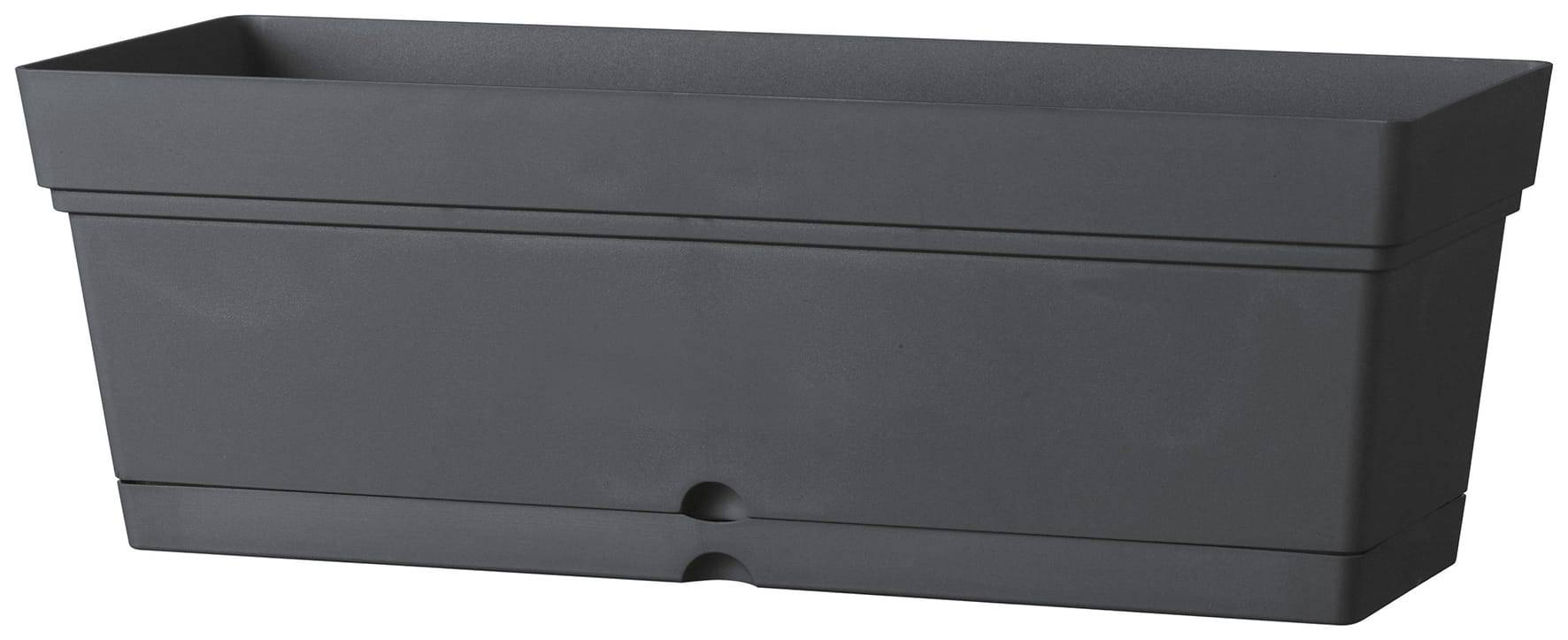 Deroma - Jardinière Samba anthracite 50 cm - L.50,2 x l.17,5 x H.17 cm - Image 1
