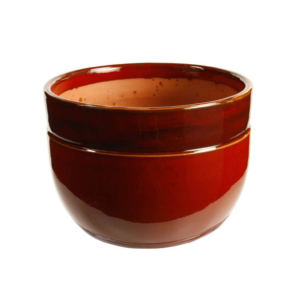 Les Poteries d'Albi - Pot Austral coloris Bois de Santal Ø 16 x H. 13 cm - Image 2