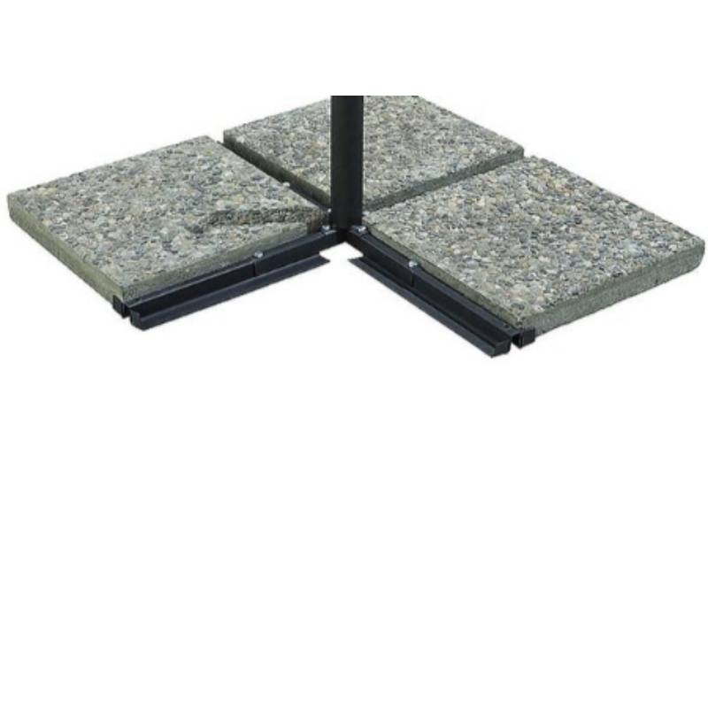 Parasol déporté inclinable Pagode aluminium Ø300 cm taupe