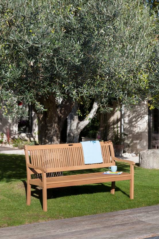Pro Loisirs - Banc de jardin bois 3 personnes Amadeo - Proloisirs - Image 11