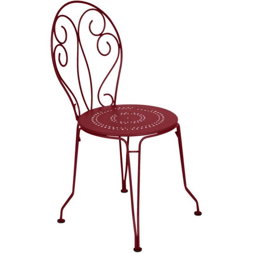 Fermob - Fermob - Chaise empilable Montmartre en métal piment