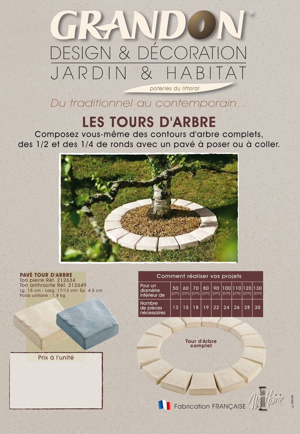 W Hairie Grandon - Pavé tour d'arbre - W.HAIRIE - Imagen 2