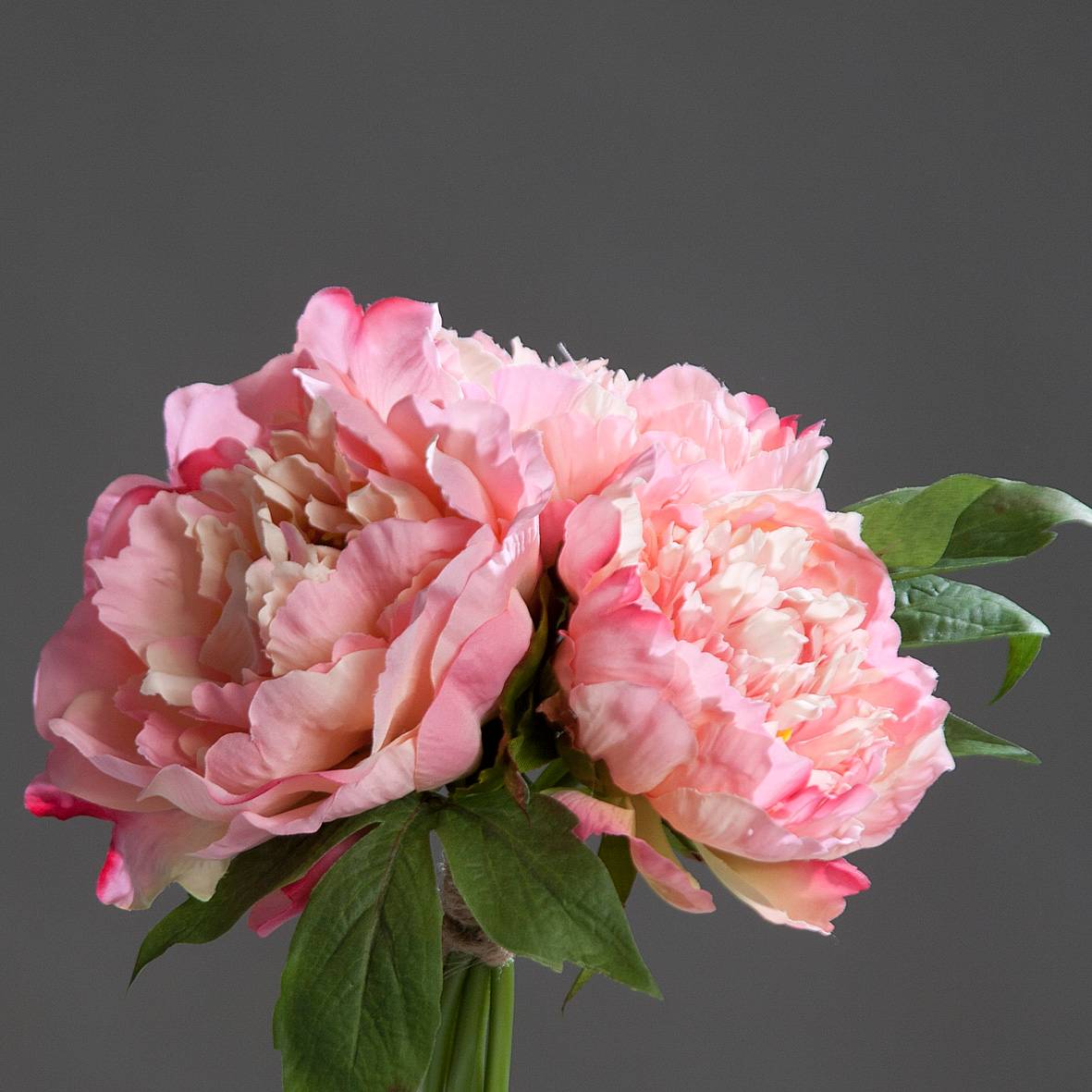 DPI - Ramo de peonías artificiales color rosa H.26 cm