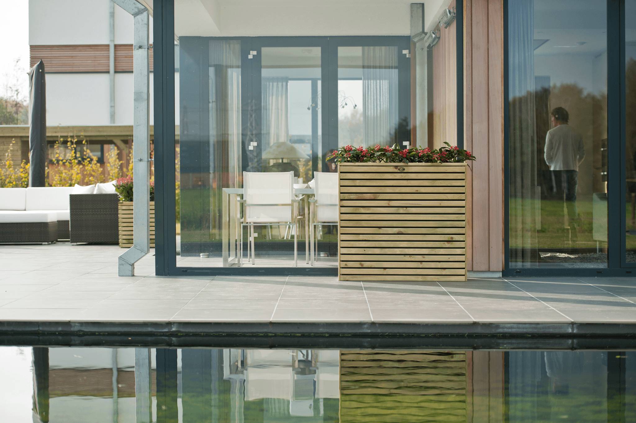Hillhout - Bac Rectangle Elan Naturel - L.103 x l.30 x H.93 cm - Image 2