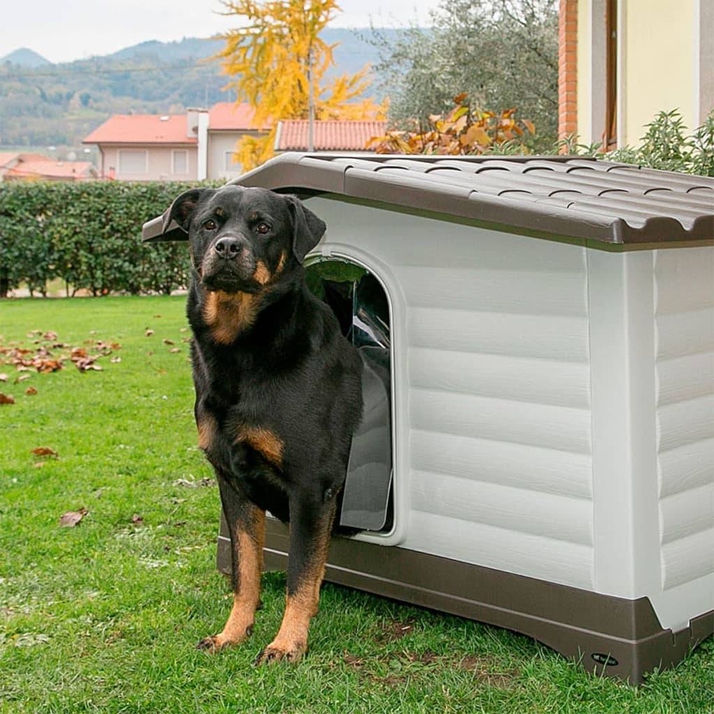 Ferplast - Niche pour Chiens Plastique Gris - FERPLAST - Imagen 9