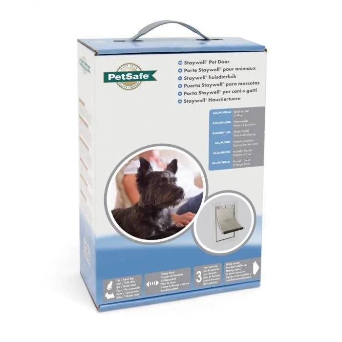 Petsafe - Porte Staywell® cadre aluminium blanc -7kg - L.31 x l.21 x H.7 cm - Image 8