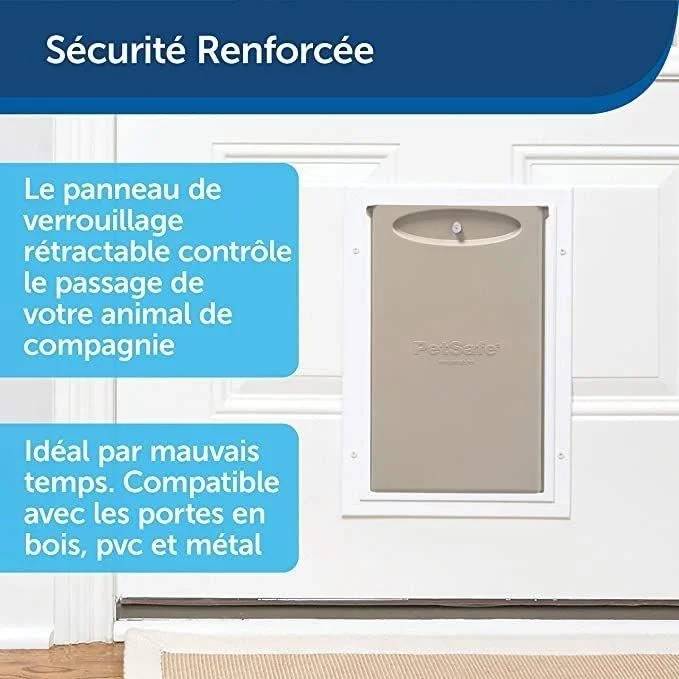 Petsafe - Porte Staywell® cadre aluminium blanc -7kg - L.31 x l.21 x H.7 cm - Image 7