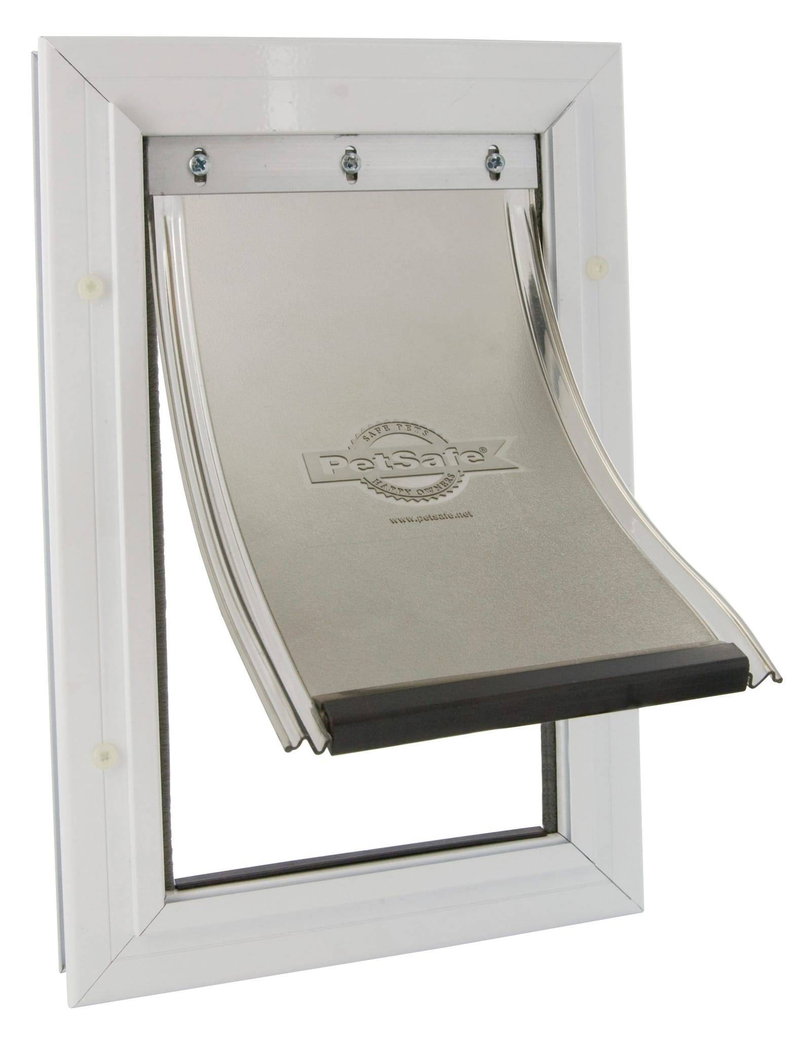 Petsafe - Porte Staywell® cadre aluminium blanc -7kg - L.31 x l.21 x H.7 cm