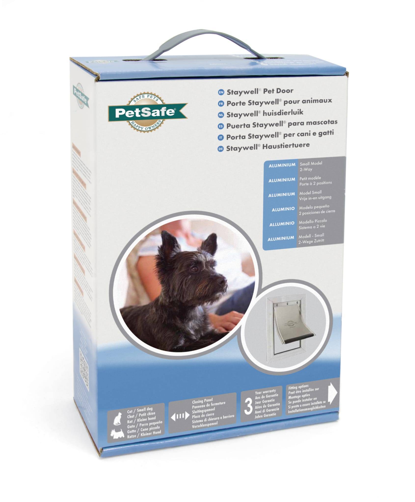 Petsafe - Porte Staywell® cadre aluminium blanc -7kg - L.31 x l.21 x H.7 cm - Image 2