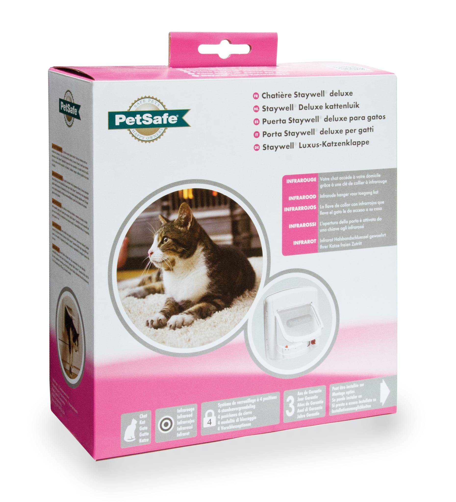 Petsafe - Porte Staywell® infrarouge Deluxe 4 positions - Blanc - Image 2
