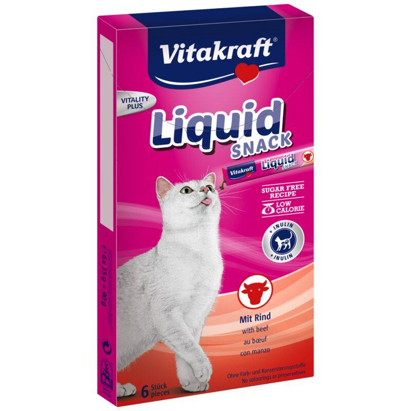 Vitakraft - Friandise liquide boeuf herbe à chat 6 x 15 g – VITAKRAFT - Image 4