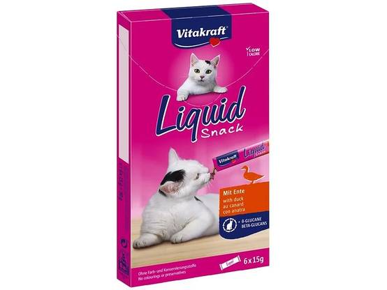 Vitakraft - Friandise liquide canard chat 6 x 15 g VITAKRAFT - Image 1