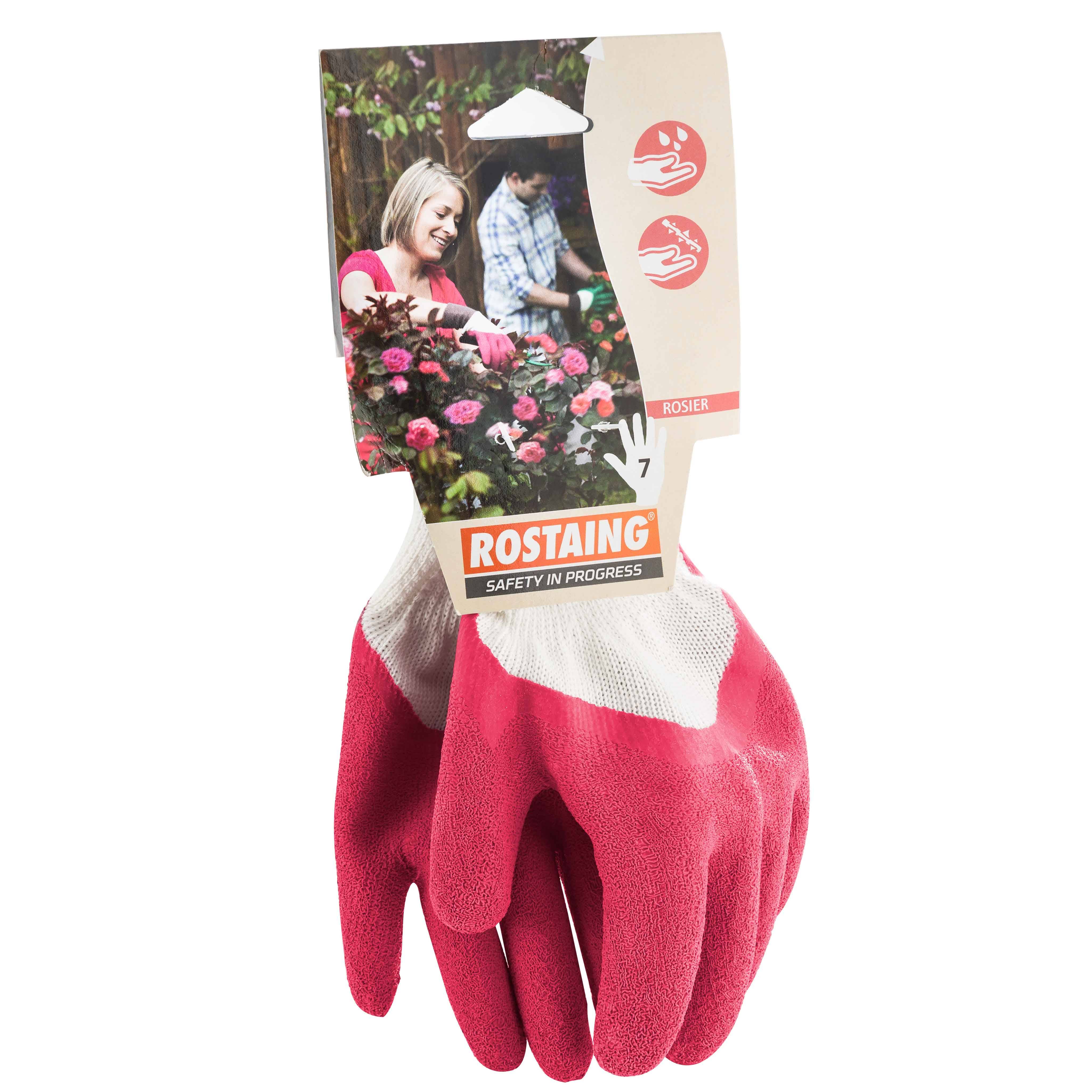 Rostaing - Gants de jardinage multi-usage imperméables rose - T08 - Imagen 3