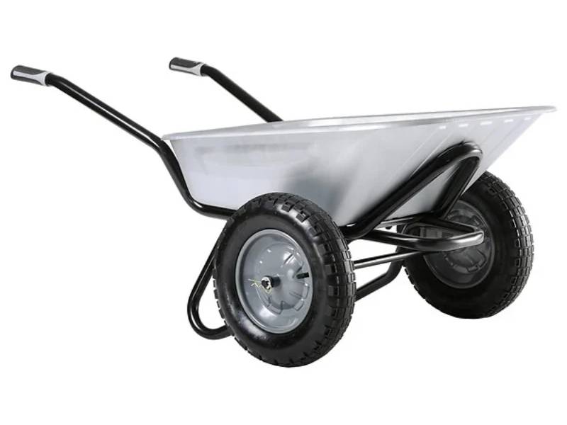 Brouette 2 roues acier galvanisé 100 L 150 kg HAEMMERLIN