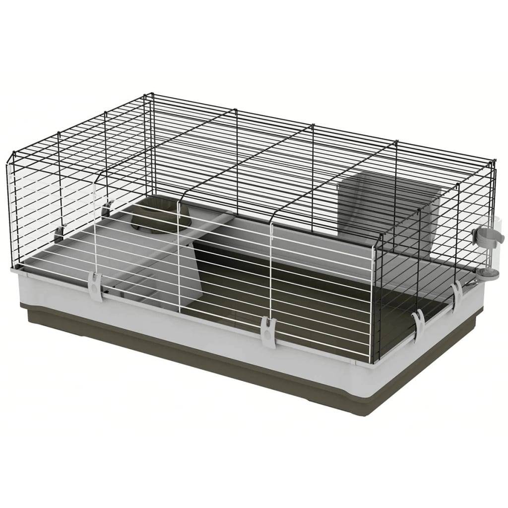Cage Krolik pour lapins acier et plastique vert L.100 l.60 H.50 cm - Ferplast - Image 1