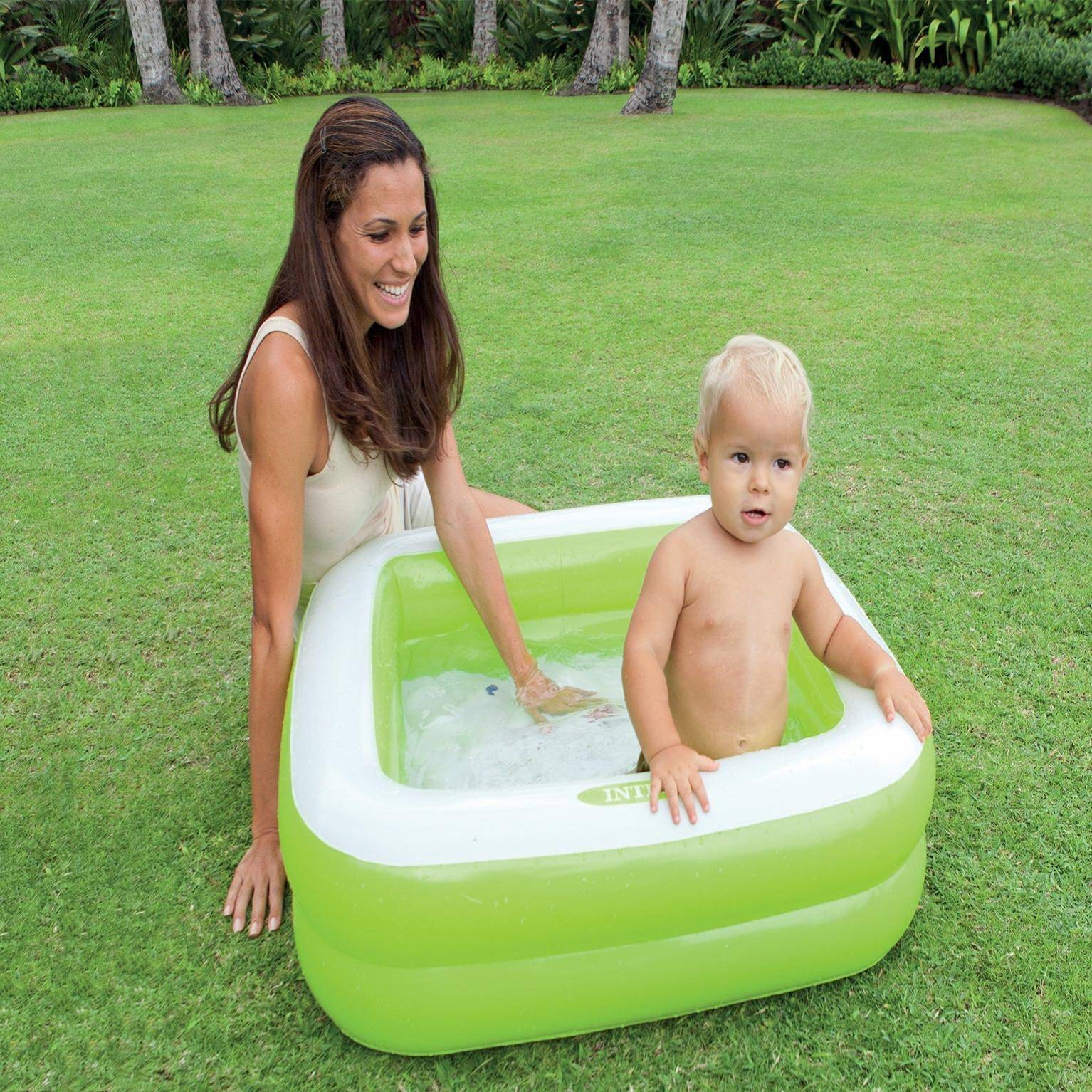 Intex - Piscine Gonflable Carrée Vinyle - INTEX - Imagen 3