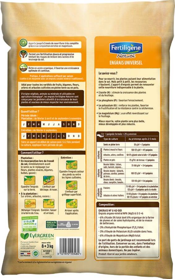 Naturen - Fertilizante universal 8 KG + 3 KG gratis - Imagen 3