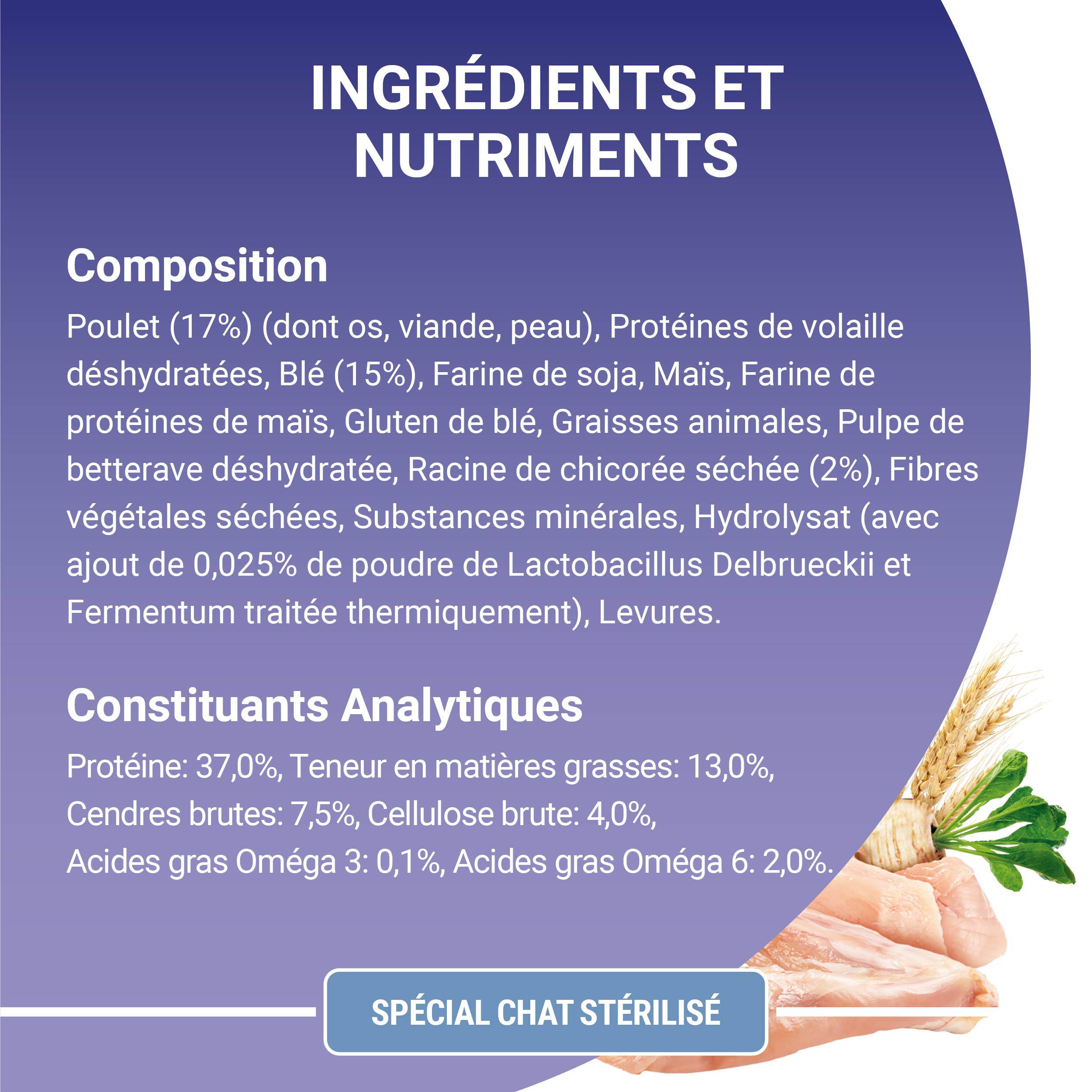 Purina One - Croquettes chat Stérilisé Poulet et Blé 1,5 KG - PURINA ONE - Image 4