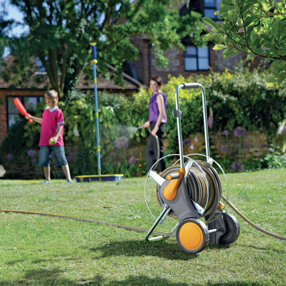 Hozelock - Chariot métal équipé tuyau L. 30m Flexi + Fabriqué en France - HOZELOCK - Imagen 3