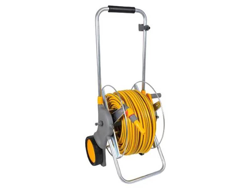 Hozelock - Chariot métal équipé tuyau L. 30m Flexi + Fabriqué en France - HOZELOCK - Imagen 1