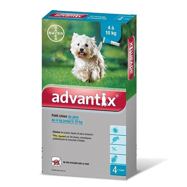 Advantix - Traitement antiparasitaire petit chien 4 pipettes - Image 2