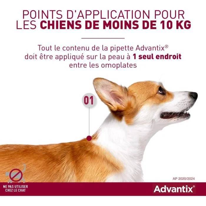 Advantix - Traitement antiparasitaire petit chien 4 pipettes - Image 6