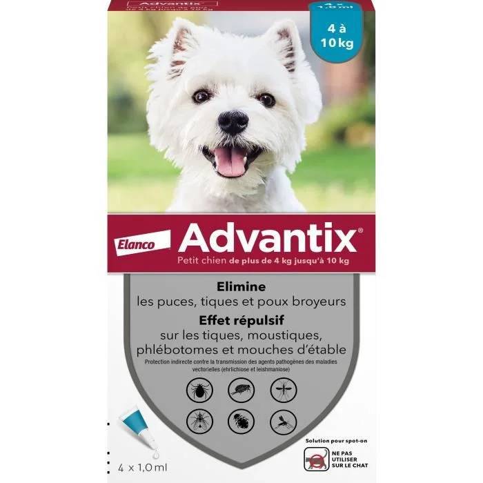 Advantix - Traitement antiparasitaire petit chien 4 pipettes - Image 4