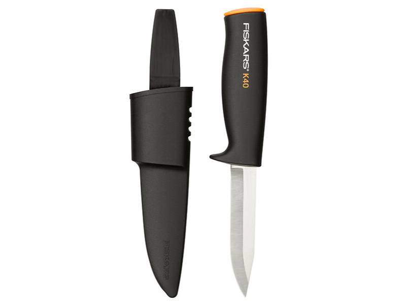 Fiskars - Fiskars - Couteau de jardin Pukko K40 avec fourreau en plastique