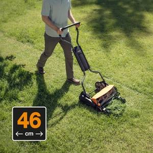 Fiskars - Tondeuse hélicoïdale manuelle StaySharp™ largeur de coupe 45 cm - FISKARS