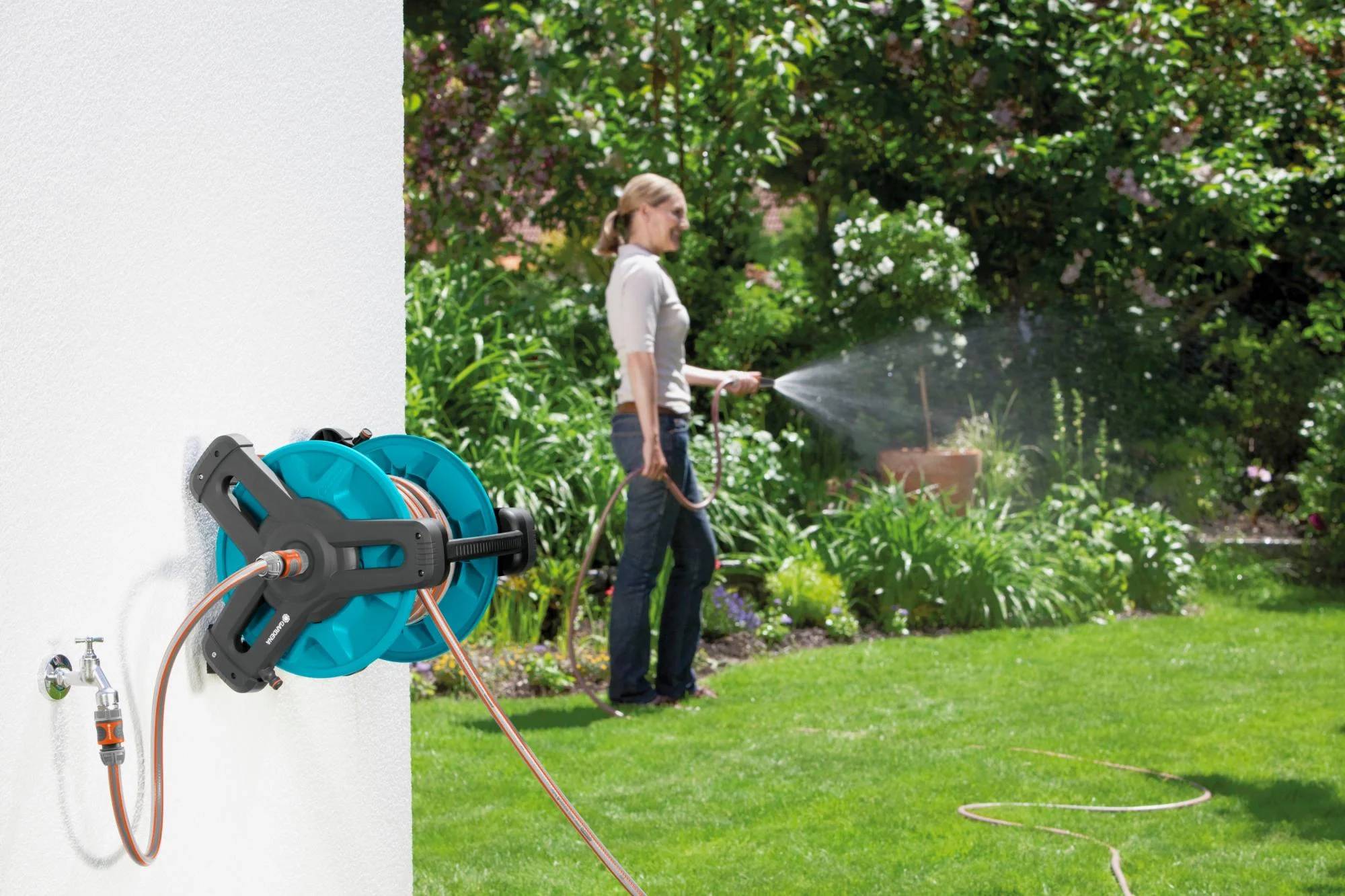 Gardena - Dévidoir Portable et Mural 20m Ø 13mm – GARDENA - Imagen 4