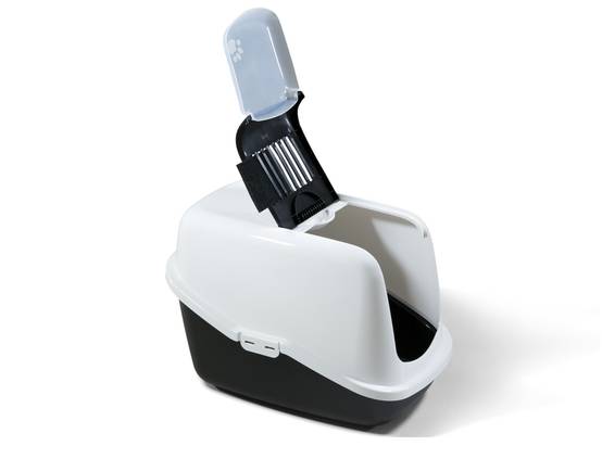 Savic - Maison de toilette Nestor blanc/noir L 56 x l 39 x H 38,5 cm - SAVIC - Image 8
