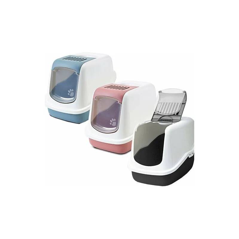 Savic - Maison de toilette Nestor blanc/noir L 56 x l 39 x H 38,5 cm - SAVIC - Image 9