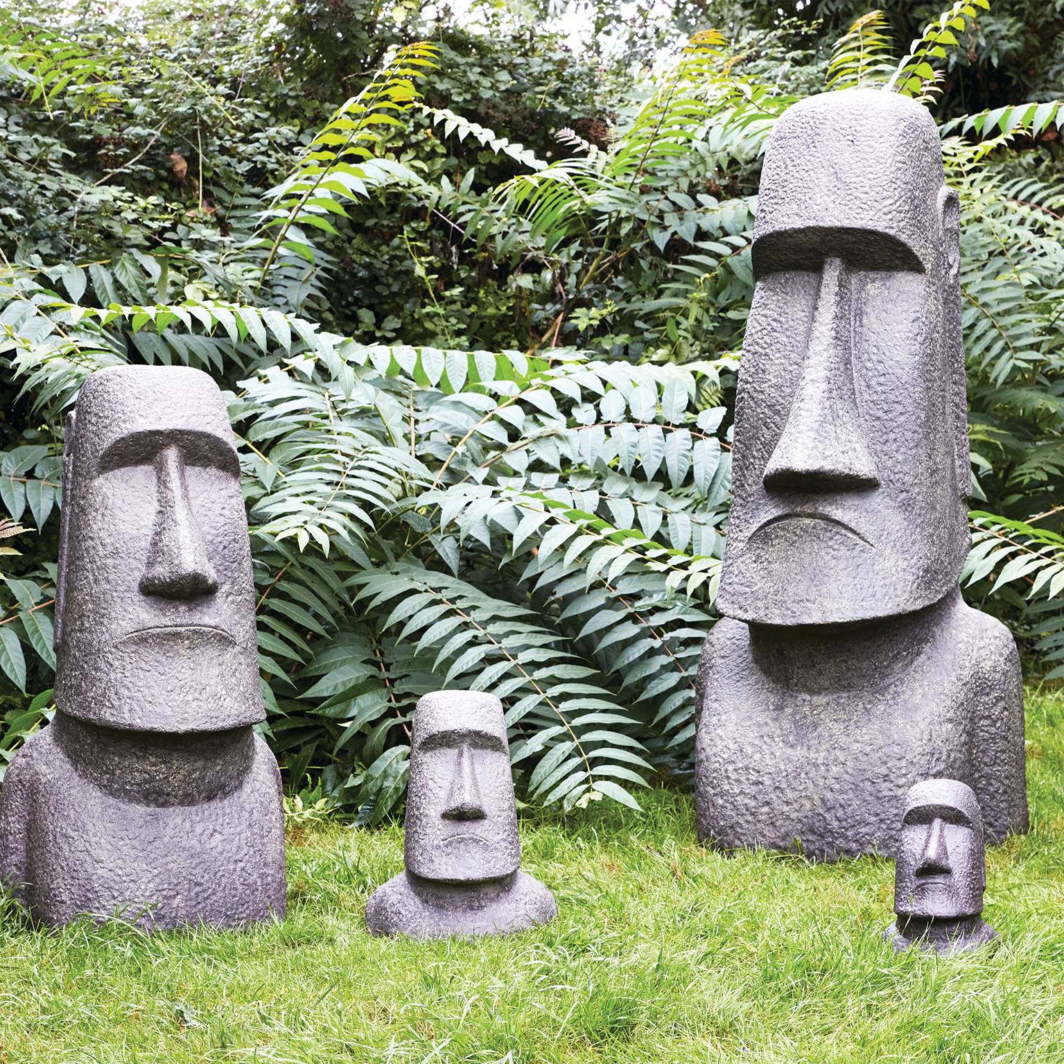 Décoriale - Statue moai L.27 x l.32 x H.40 cm - Imagen 4