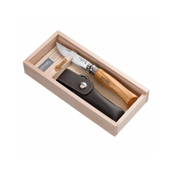 Couteau N°8 pliant bois olivier inox OPINEL