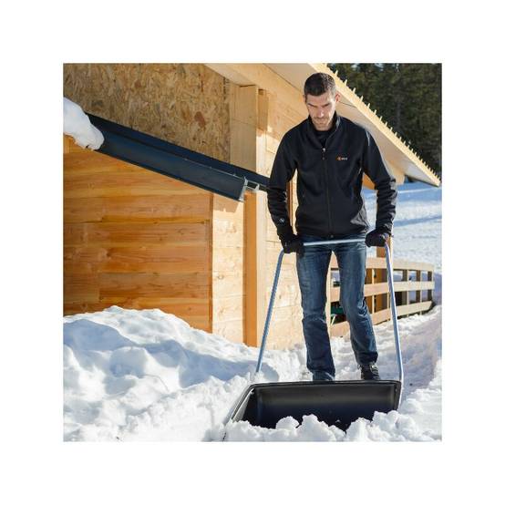 Traineau à neige polymère vert L.72 cm Ø45L H.55 cm - Leborgne - Image 5