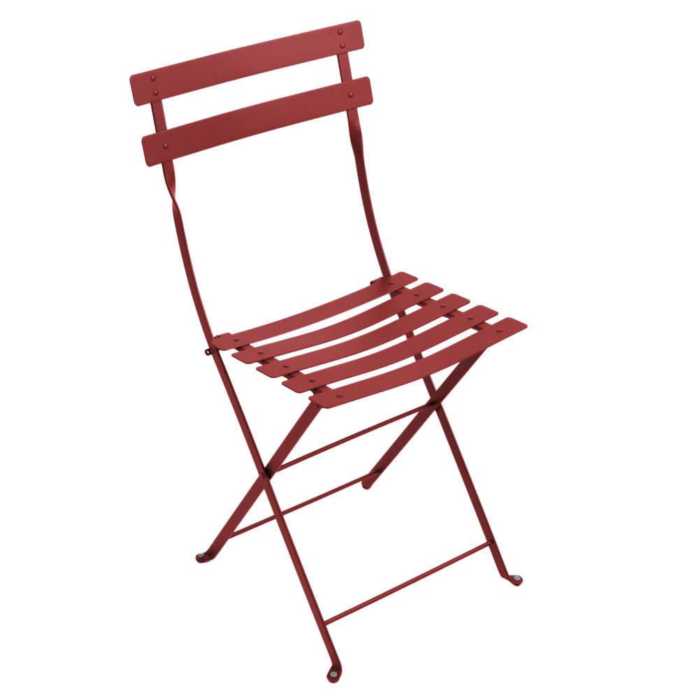 Fermob - Chaise de jardin pliante acier piment Bistro Fermob - Image 10