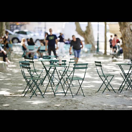 Fermob - Chaise de jardin pliante acier piment Bistro Fermob - Image 11