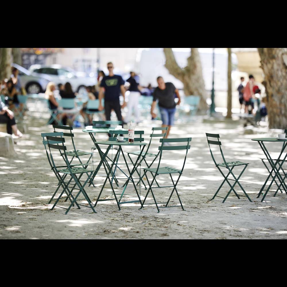 Fermob - Chaise de jardin pliante acier piment Bistro Fermob - Image 11