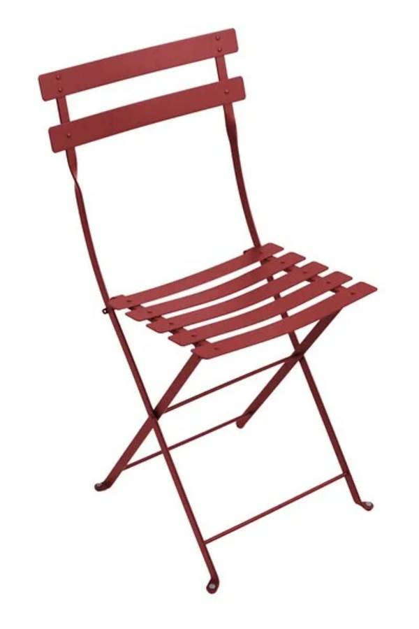 Fermob - Chaise de jardin pliante acier piment Bistro Fermob - Image 1