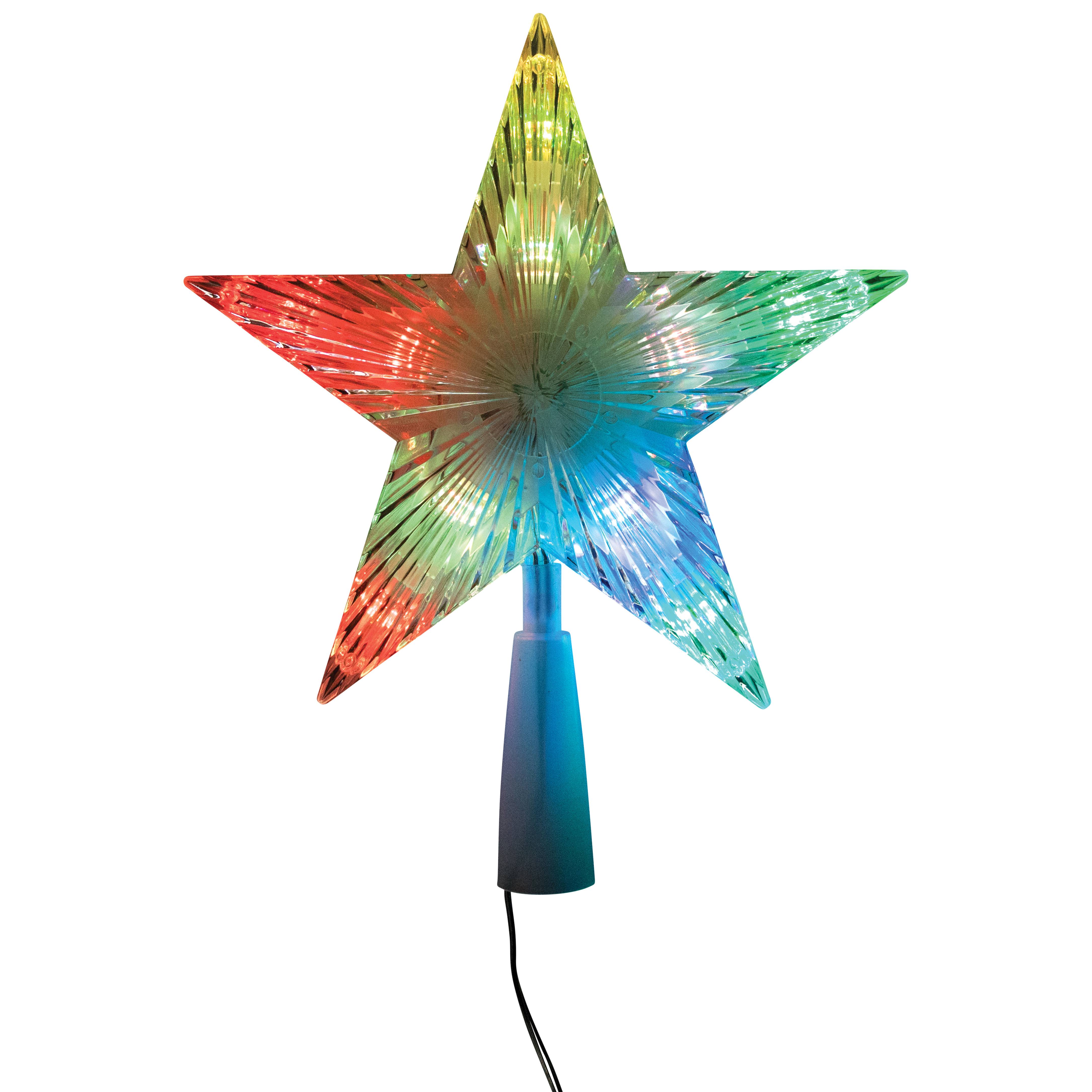 Blachere Illumination - Cimier de sapin en forme d'étoile avec 10 LEDS RGB - Image 1