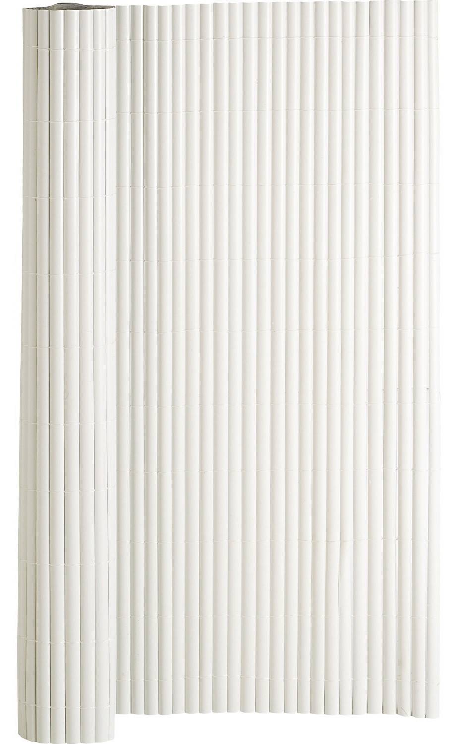 Sicatec - Canisse simple face blanc spécial balcon L300 x H100 cm - Image 1